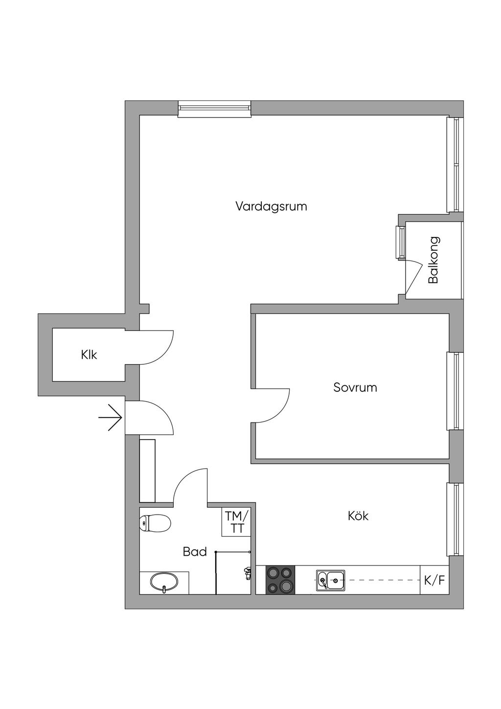 Alternativ planlösning.