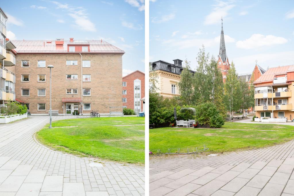 Mycket trevlig innergård. Granne med vackra domkyrkan.