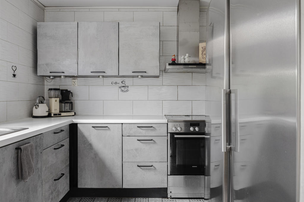 Köksluckor med dekorplast 