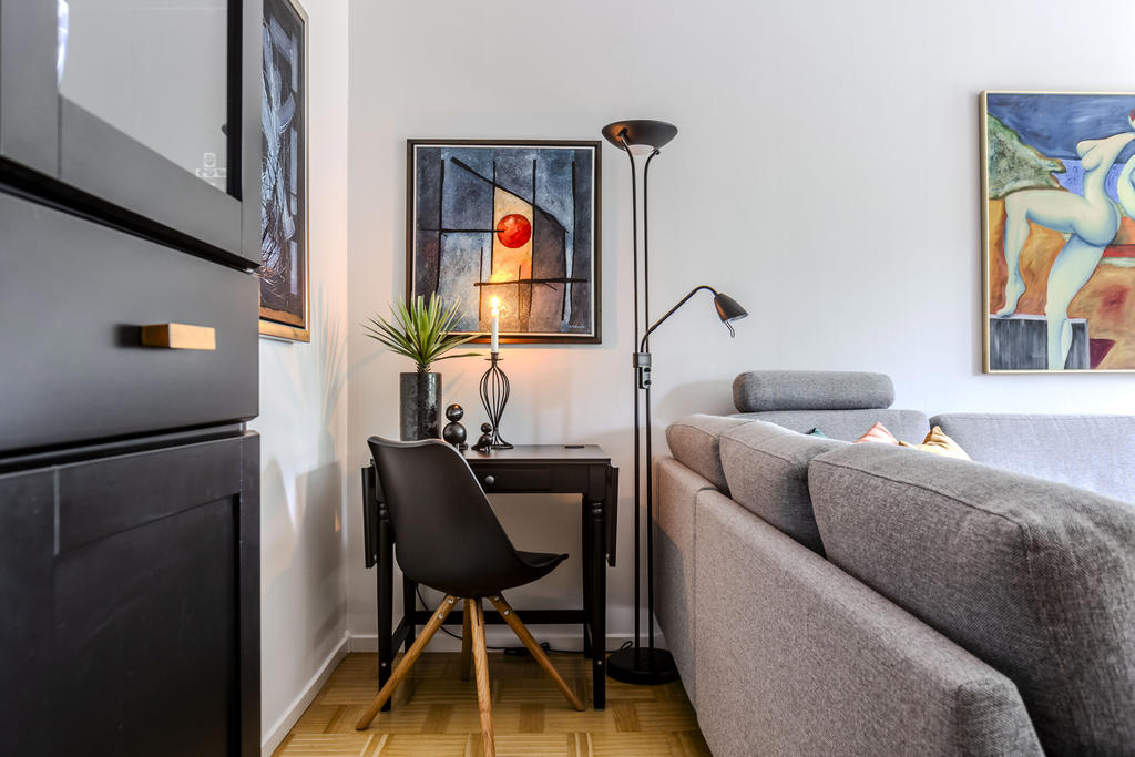 Här finns även plats för skrivbord