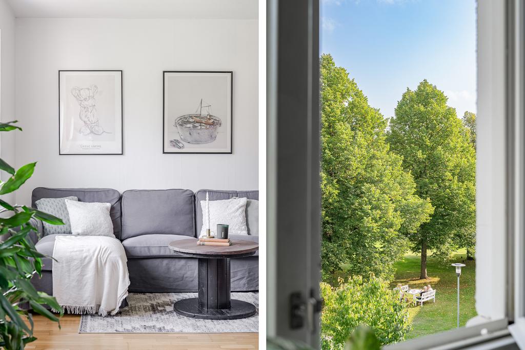 Utsikt från vardagsrumsfönstret