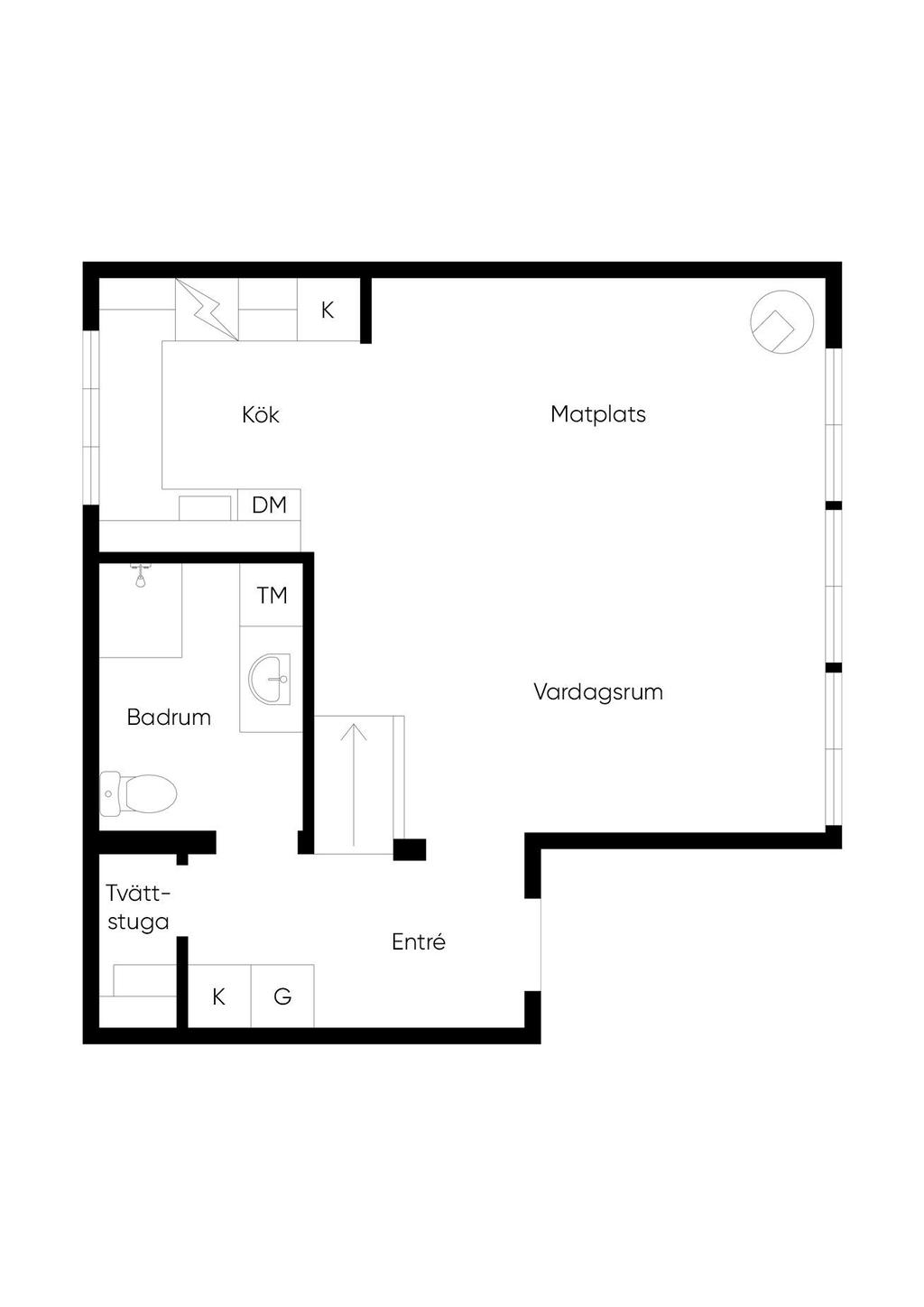 Planlösning, entréplan