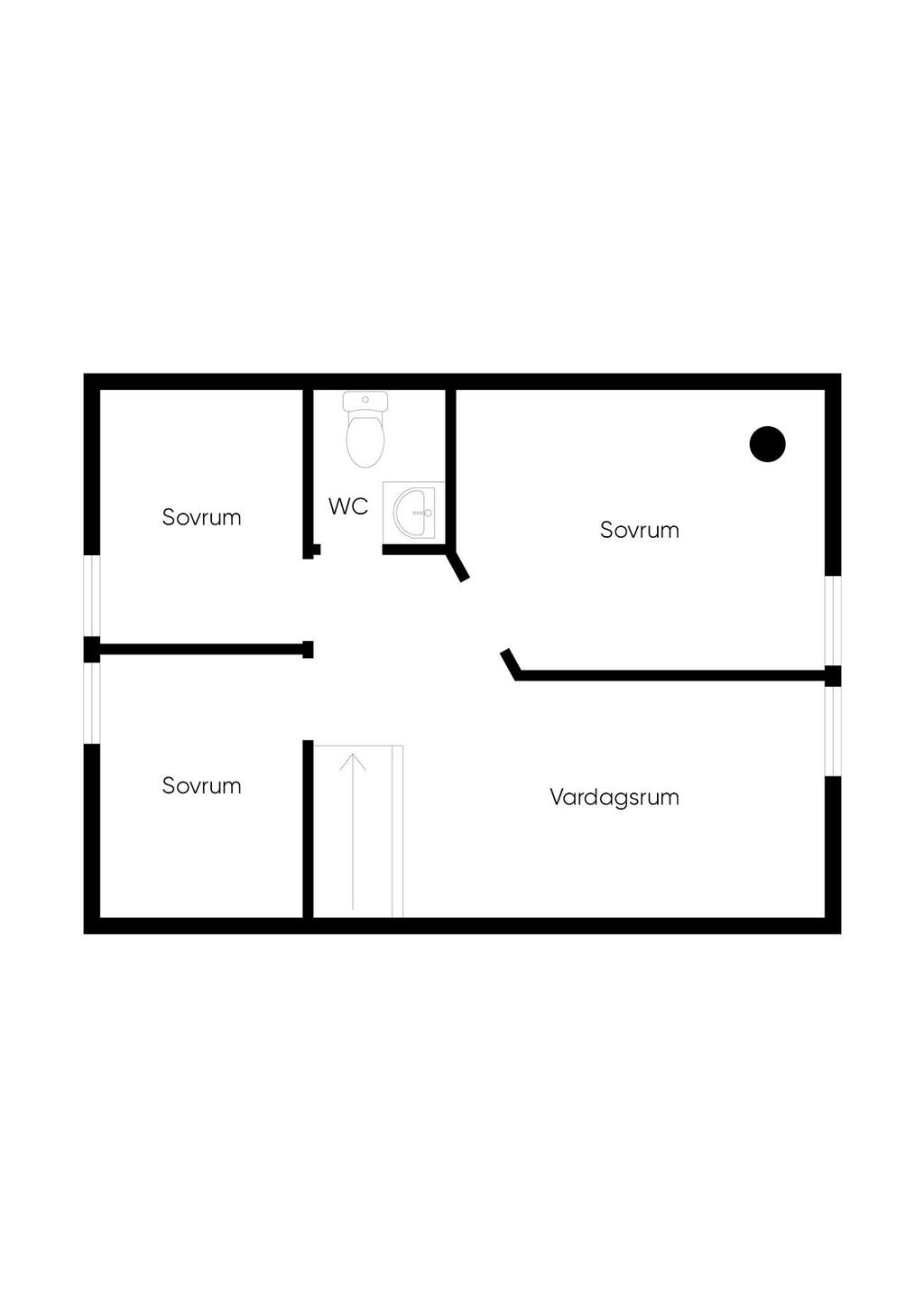 Planlösning, övreplan