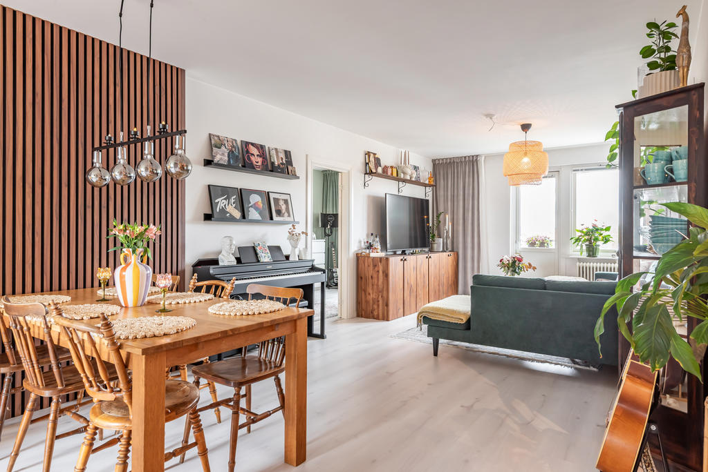 Härlig öppen planlösning