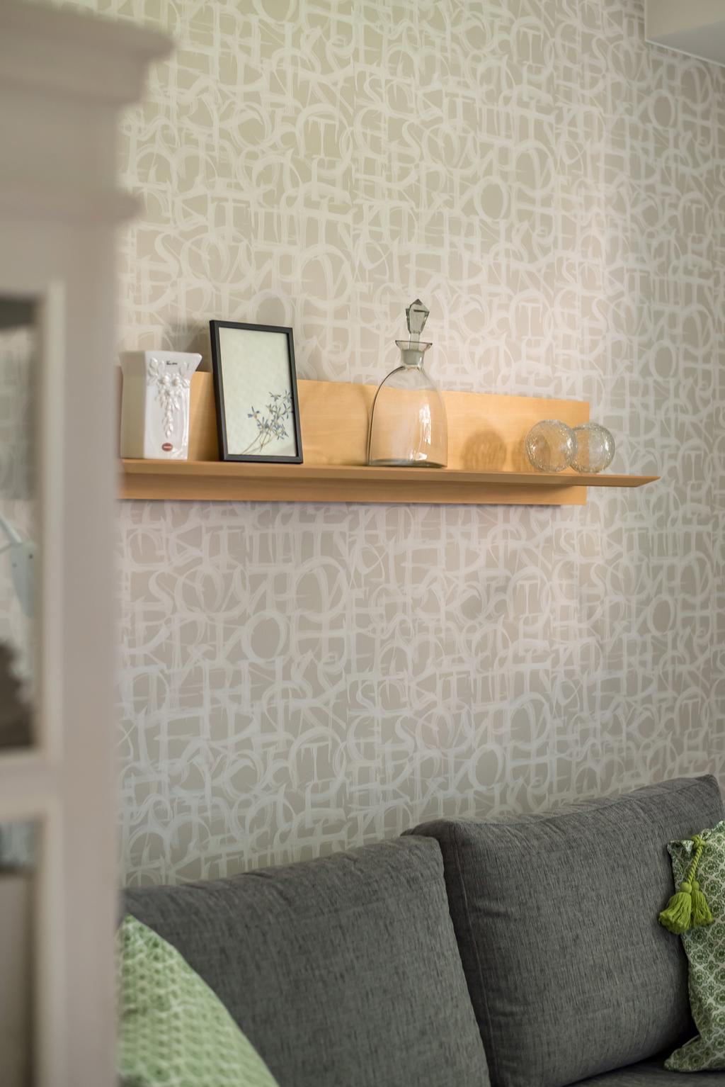 Fondvägg i sovrum 2