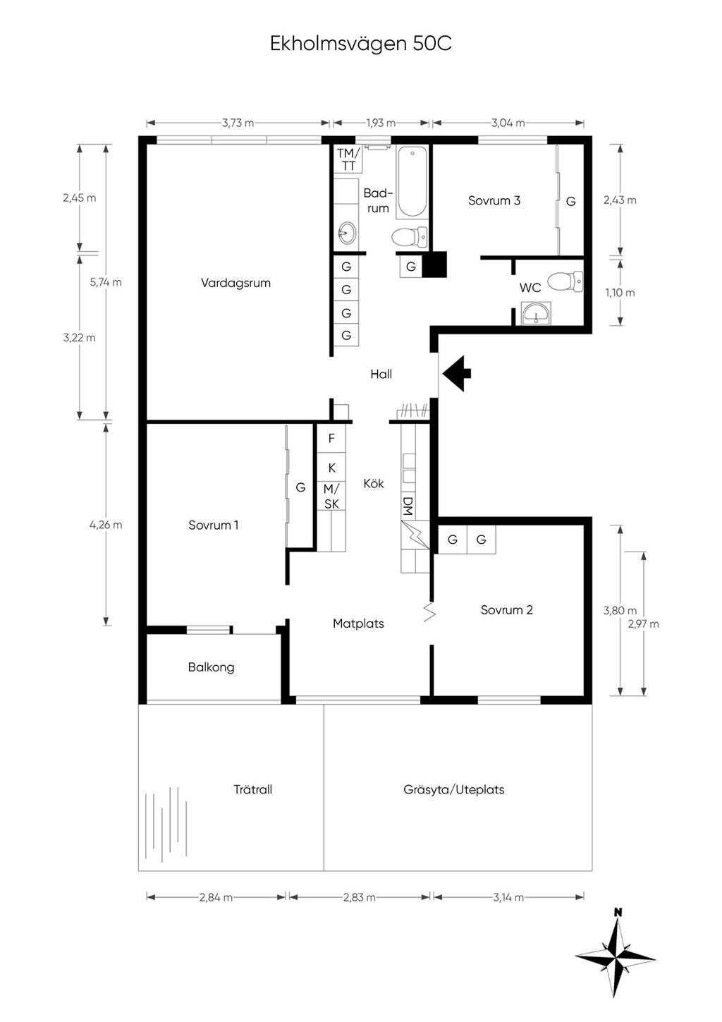 Planritning entréplan