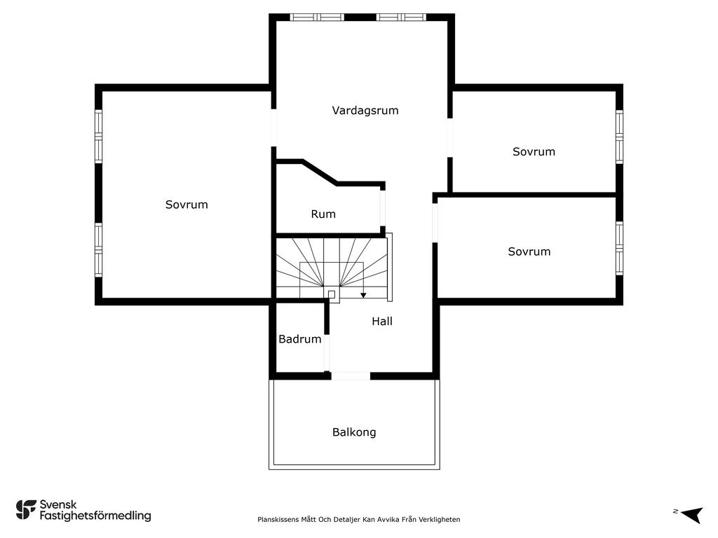 Planlösning andra våningen