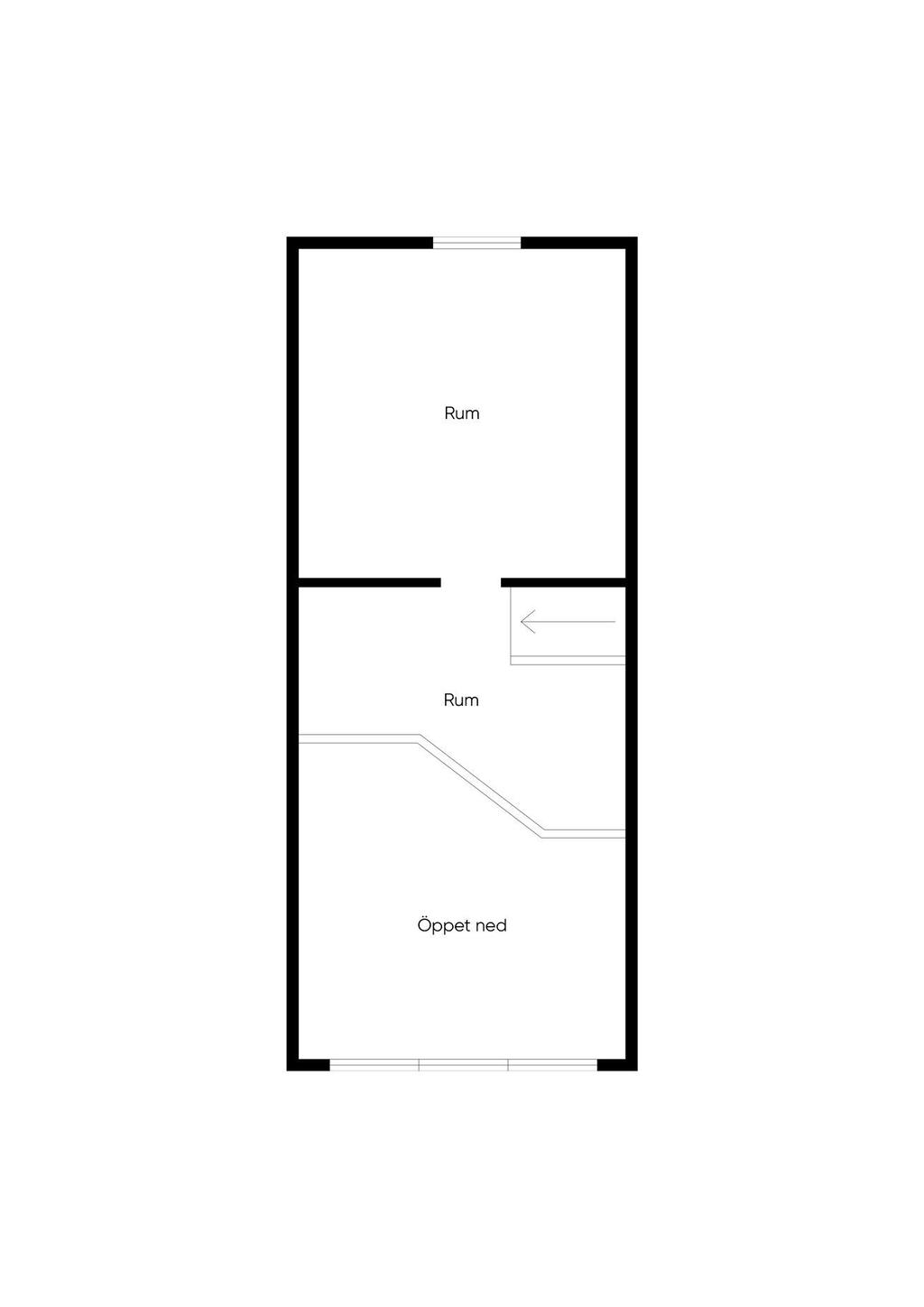 Planlösning, övre plan