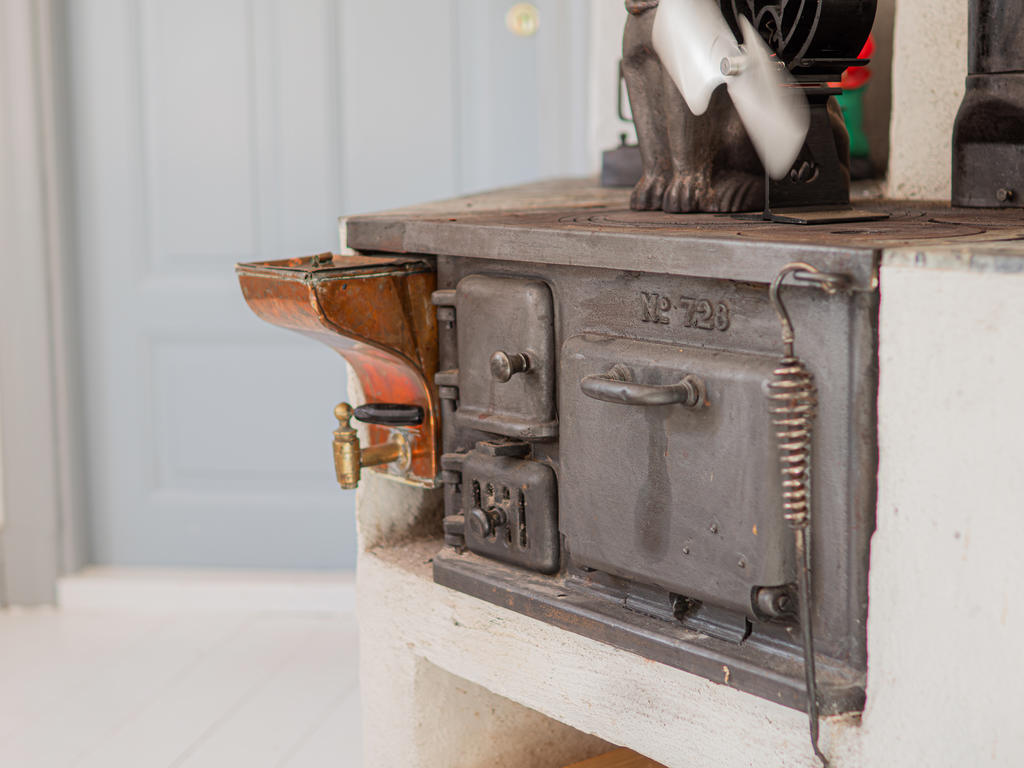 Vedspisen är bevarad