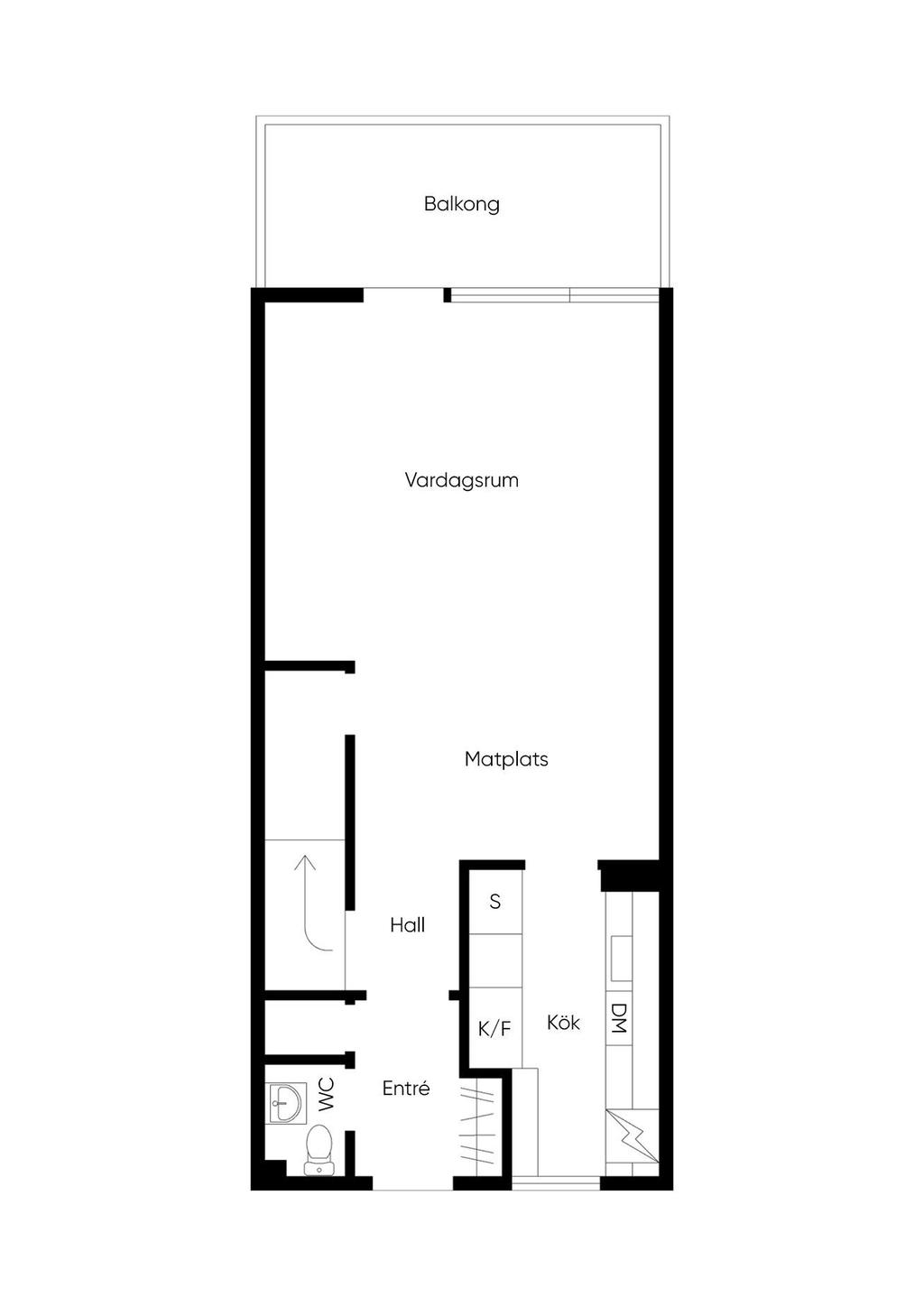 Planritning nedre plan 