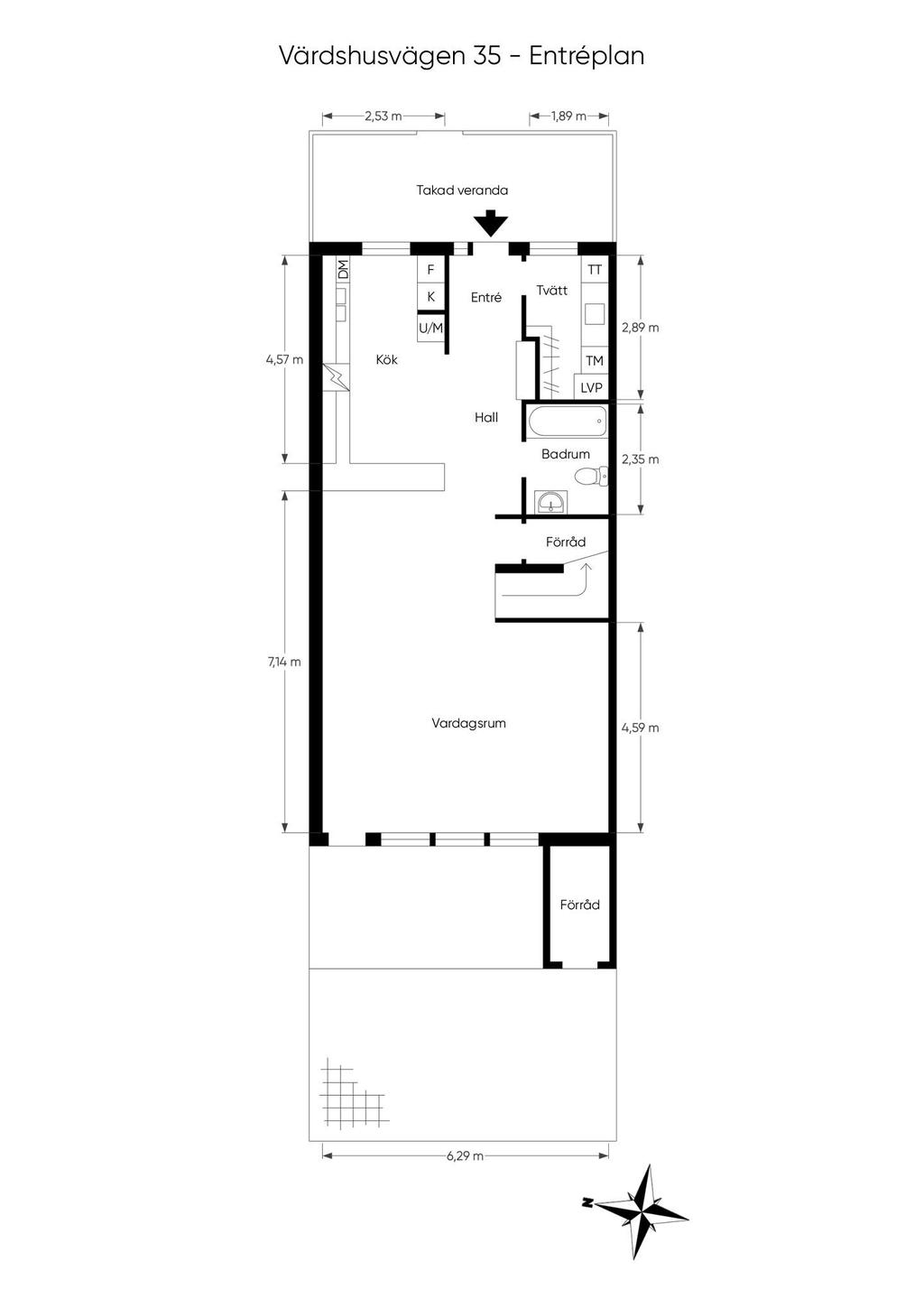 Planritning entréplan