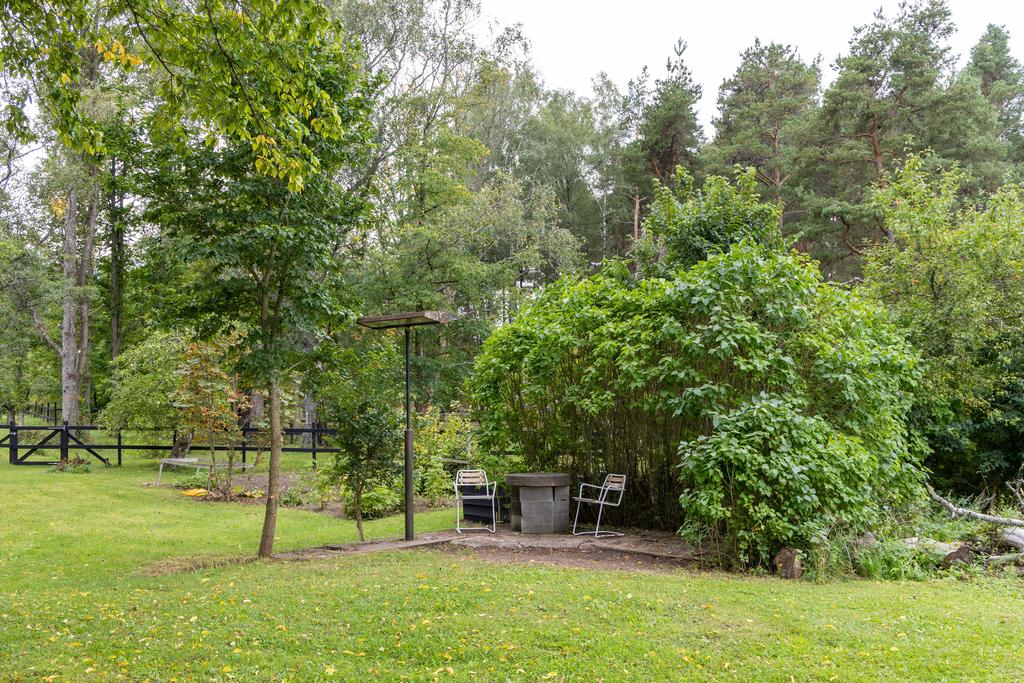 Uteplats i trädgård