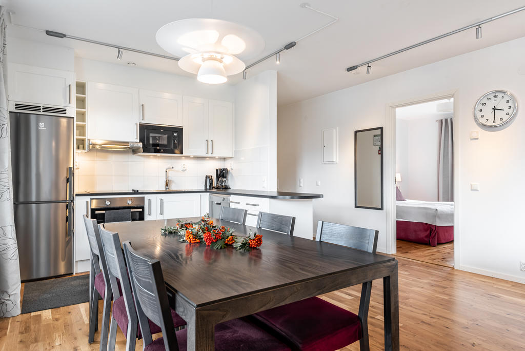 Bilderna kan vara från olika 78 kvm stora typlägenheter.