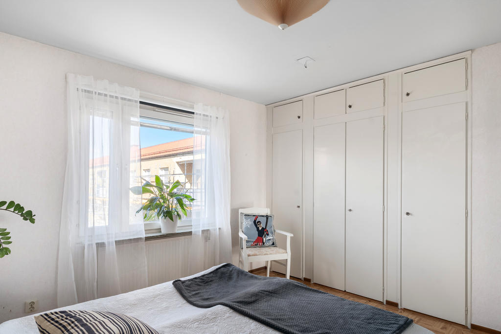 Sovrum med bra ljusinsläpp