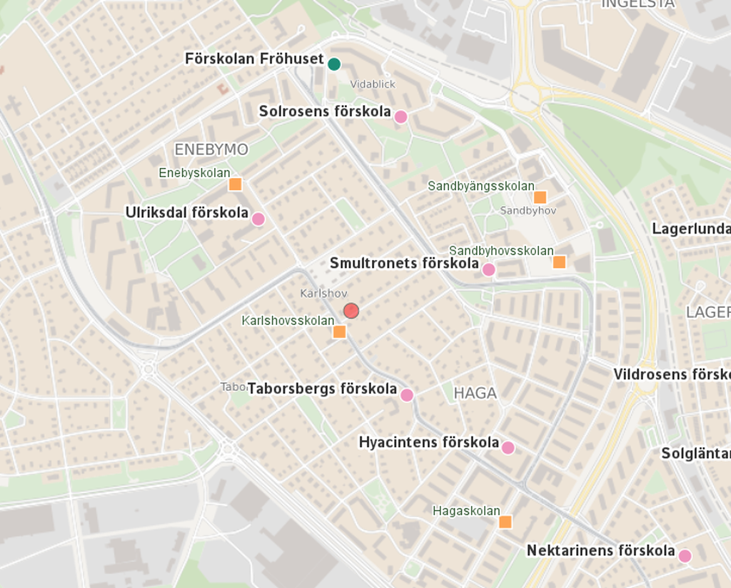 Närhet till både för- & grundskolor