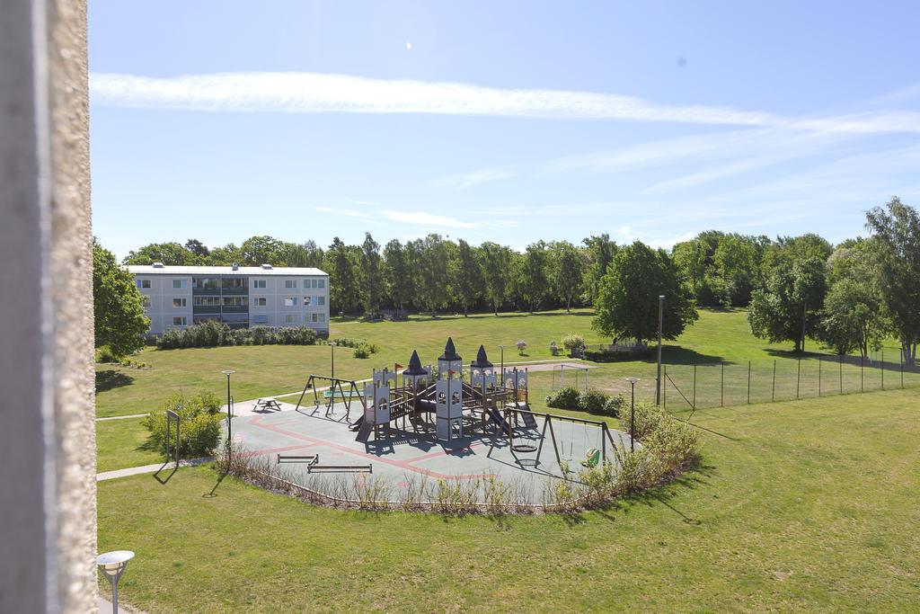 Grön utsikt från den franska balkongen