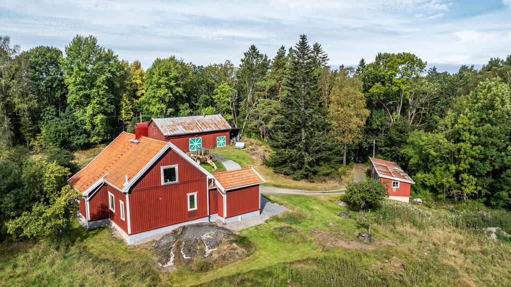 En liten "minigård" i en glänta i skogen!