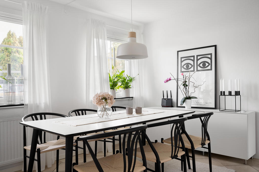 Matplats i samband med köket