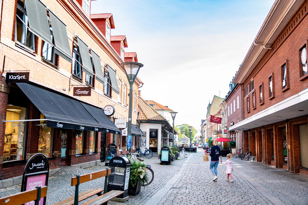 En kort cykeltur ner till centrum 
Bild: Destination Falkenberg