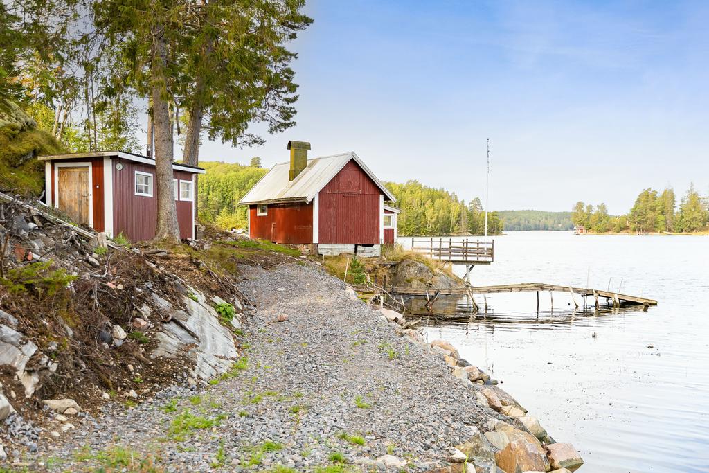 Ny väg är byggd fram till befintligt hus