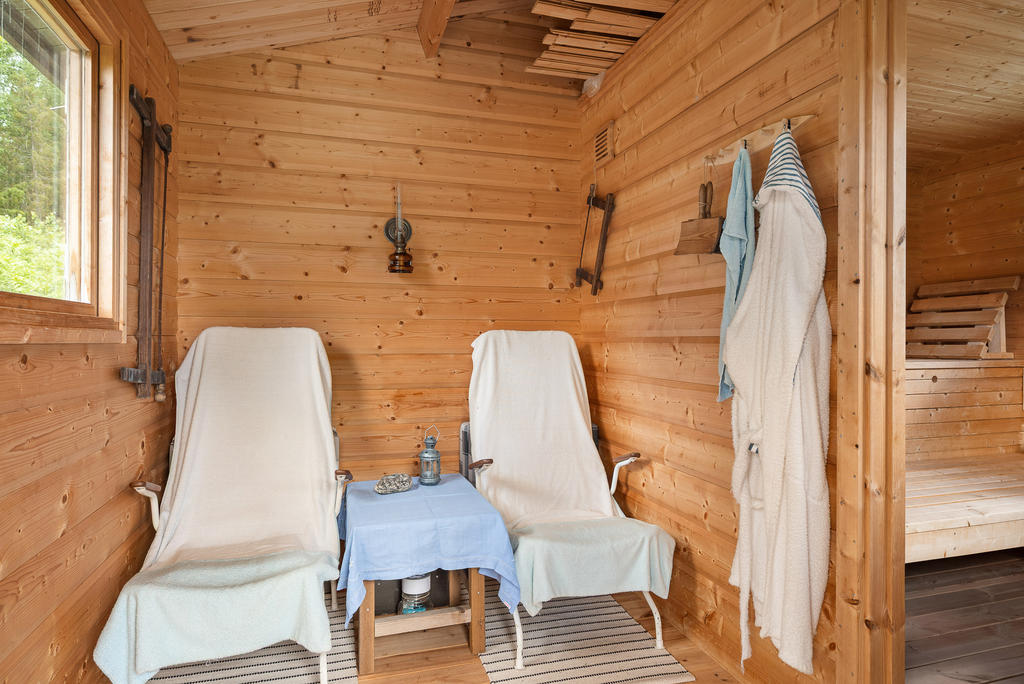 Relax utanför bastu