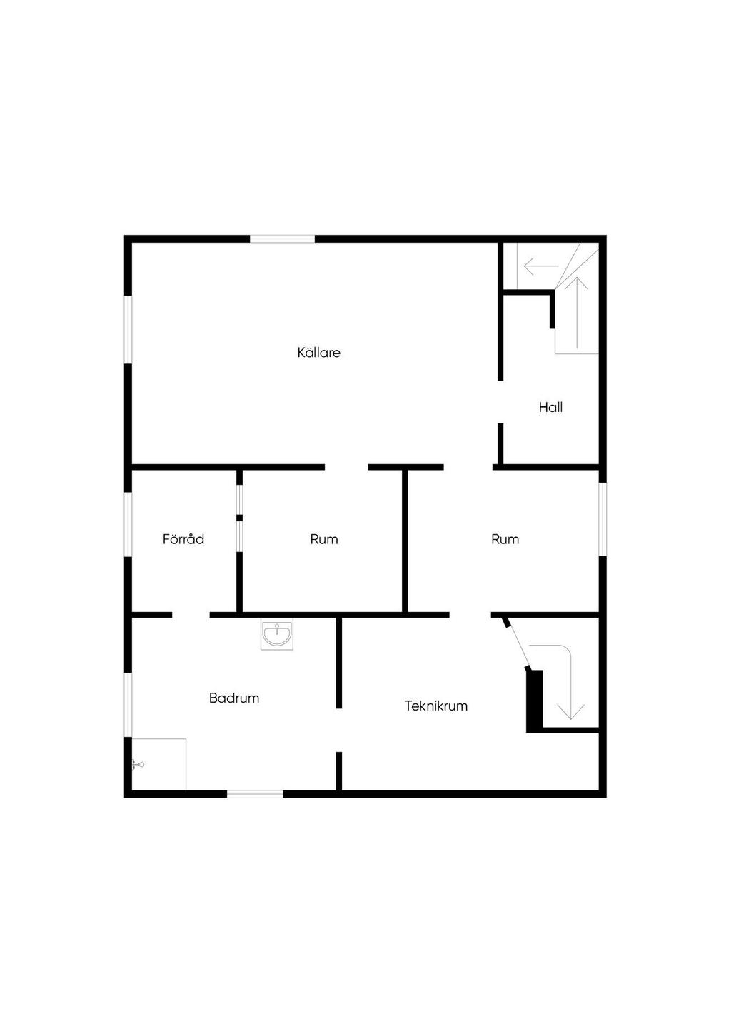Planlösning - Källarvåning