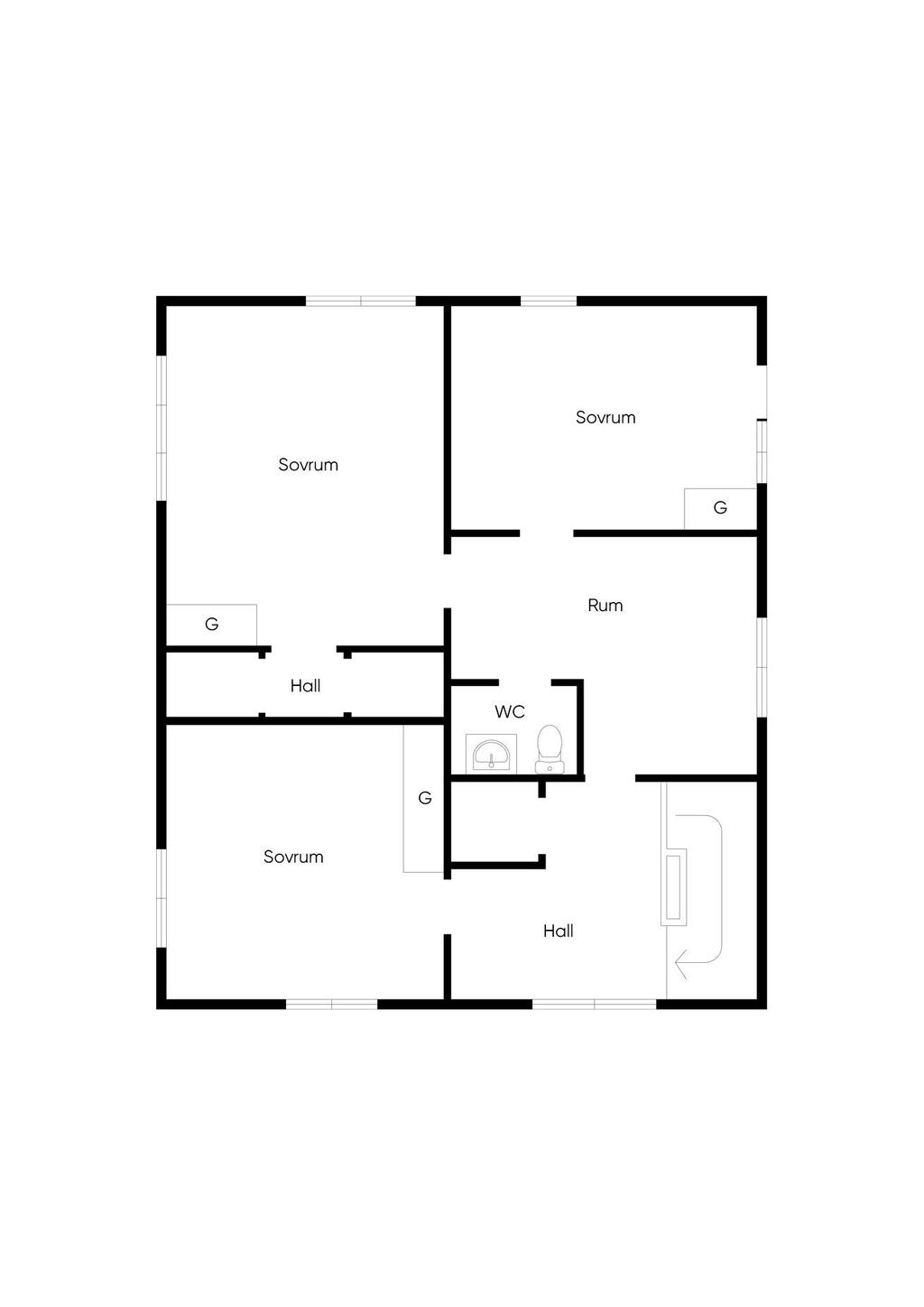 Planlösning - Övervåning