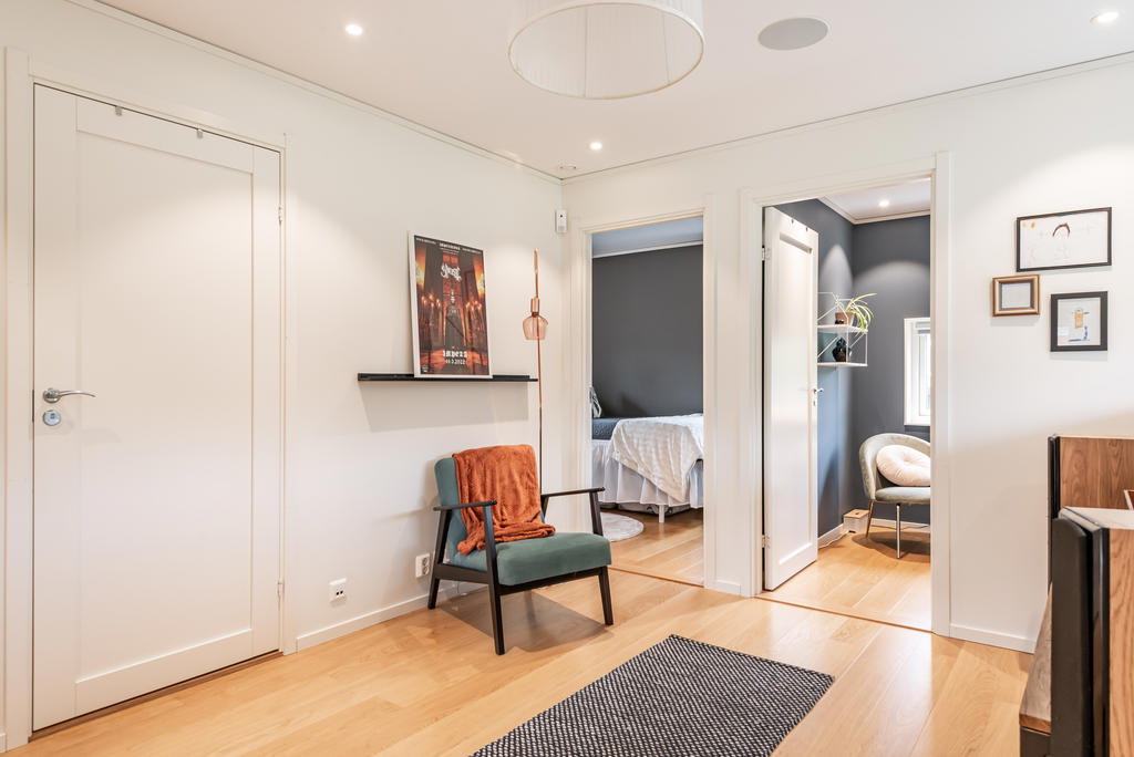 Hall på övre plan.