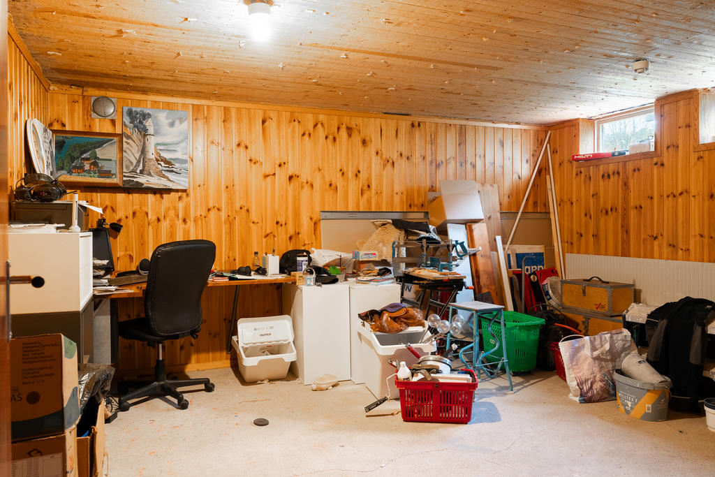 Förvaringsrum i källaren