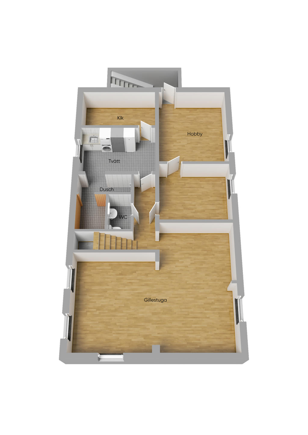 Källarplan 3D