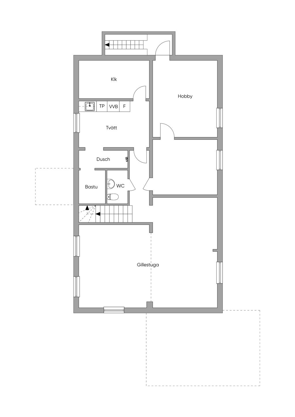 Källarplan 2D