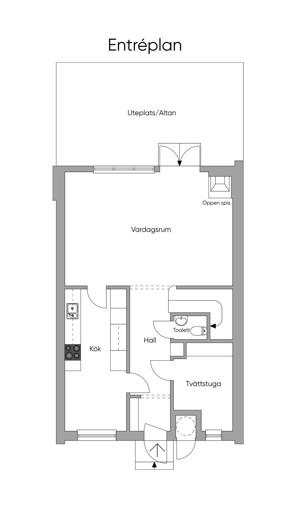 Planlösning entréplan