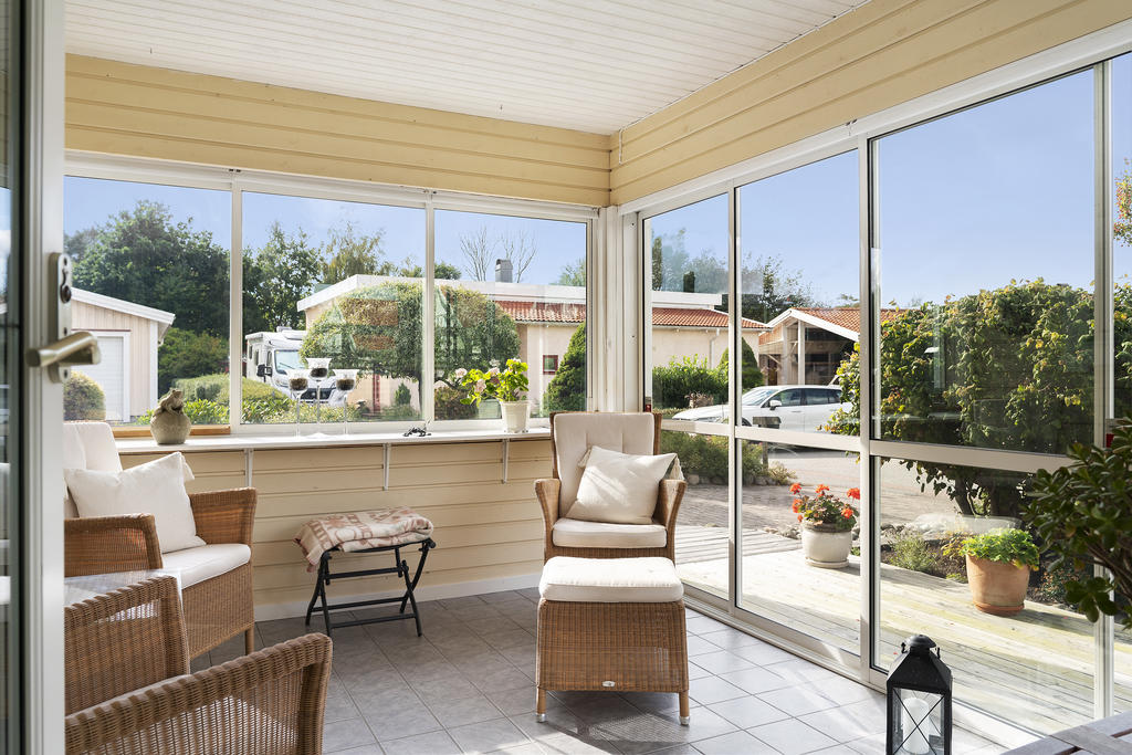 Ett underbart härligt uterum med golvvärme