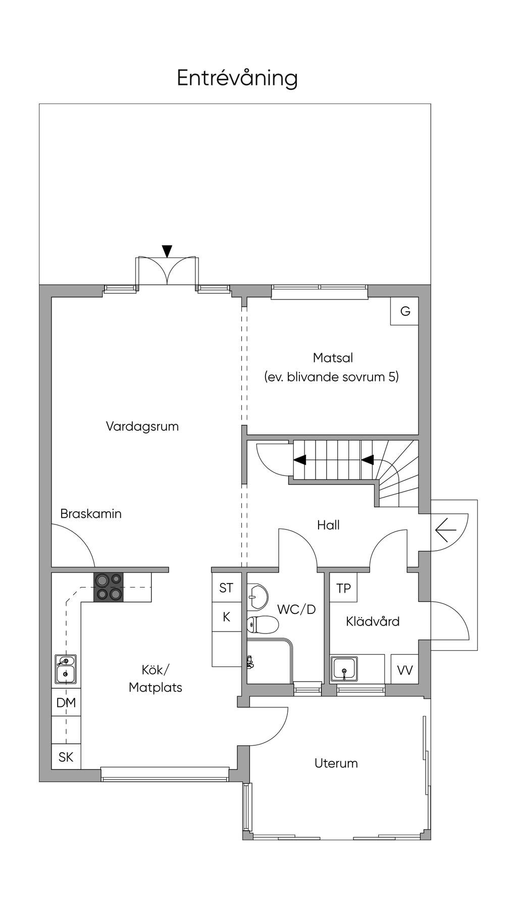 Planlösning entréplan 