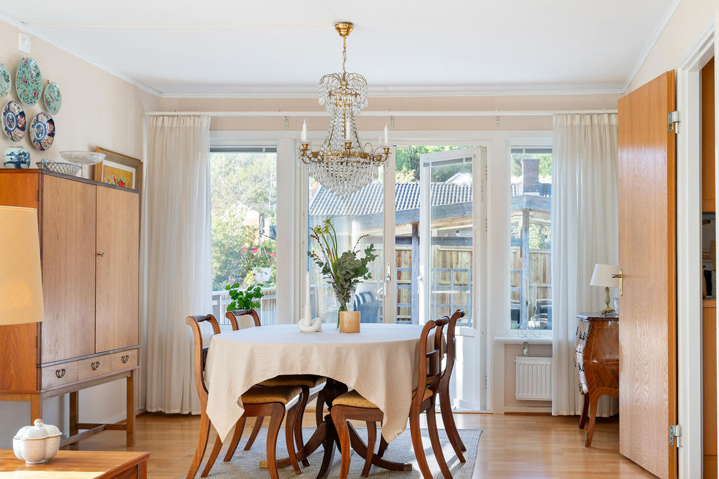 ... är vardagsrummet. Även här altandörrar ut