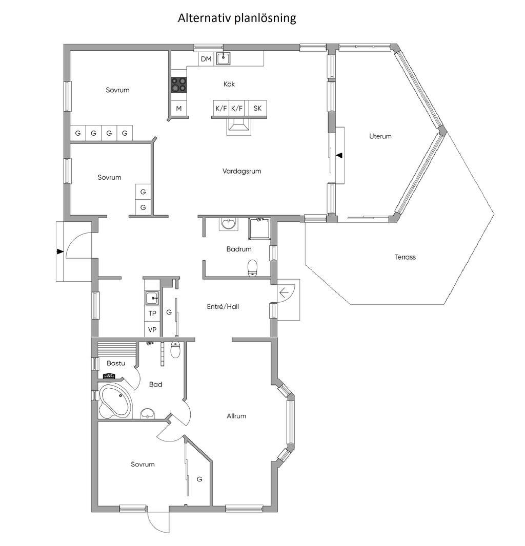 Alternativ planlösning