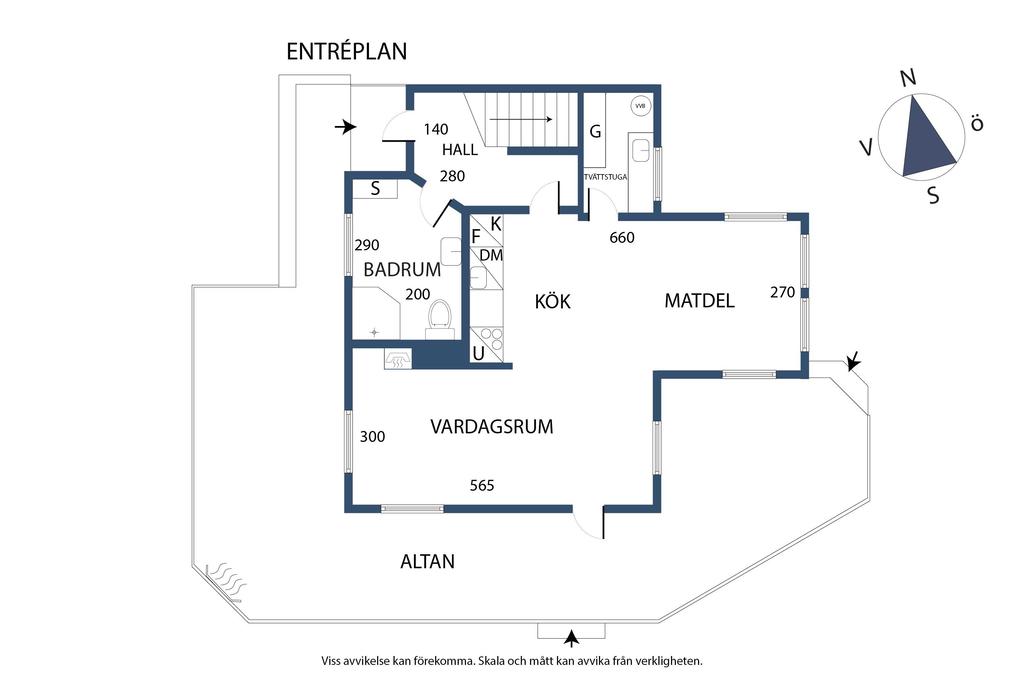 Planlösning, entréplan