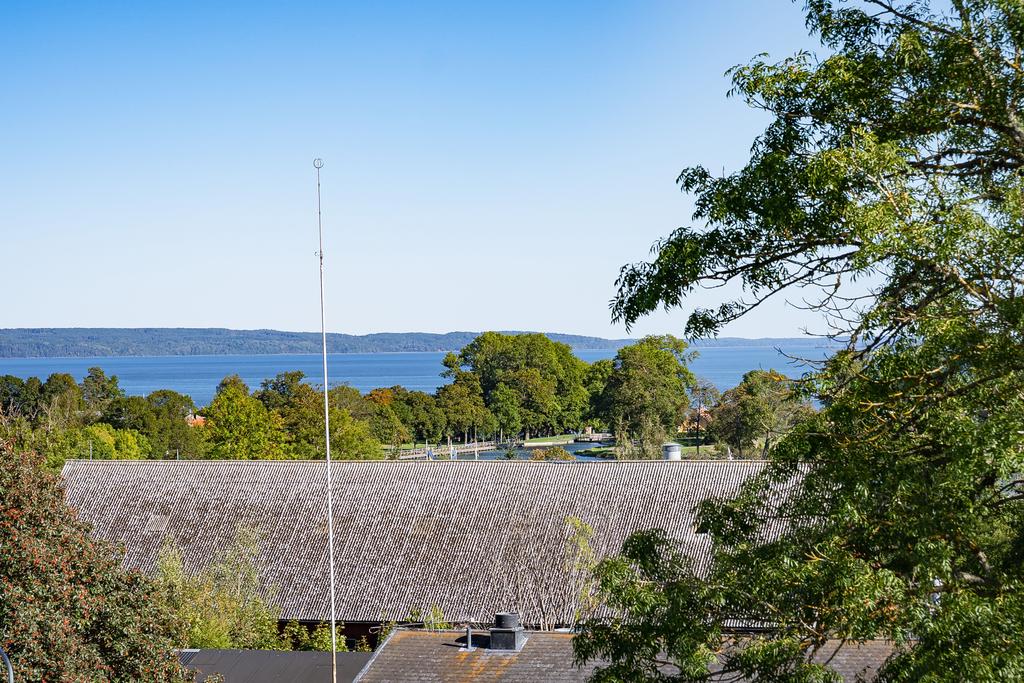 En glimt av Bergs slussar från balkongen 