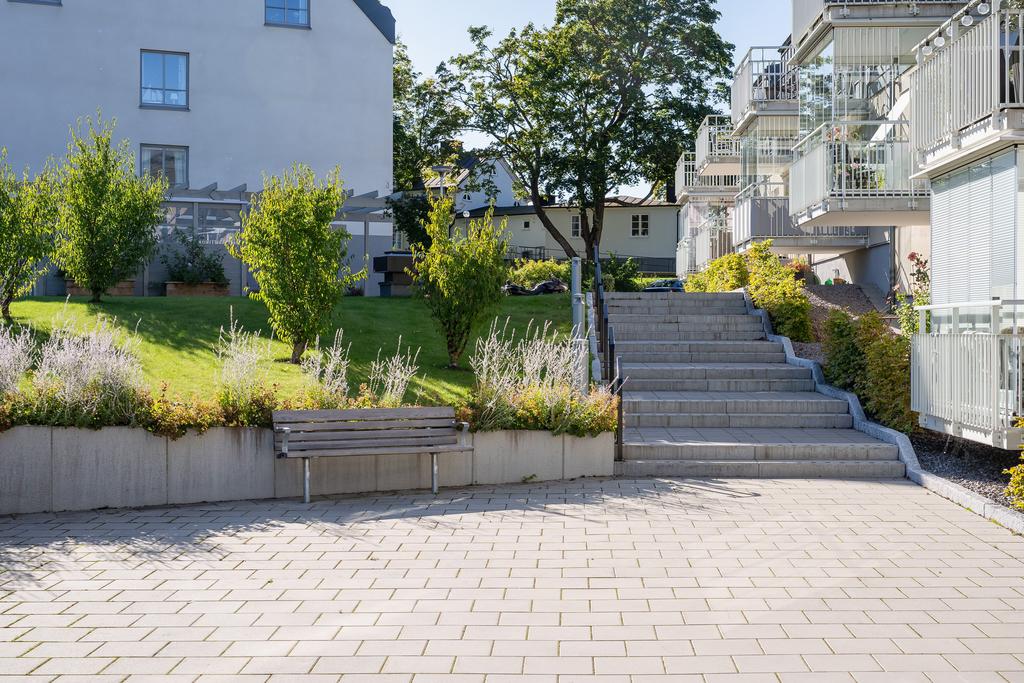 Innergård med pergola