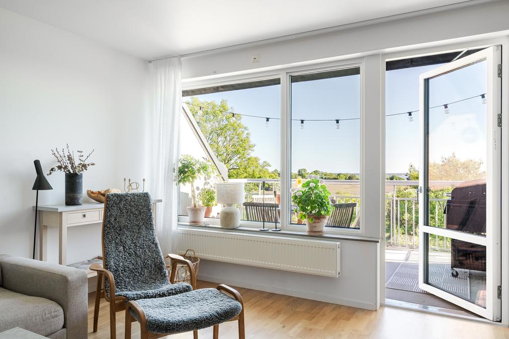 Utgång till takterrass 