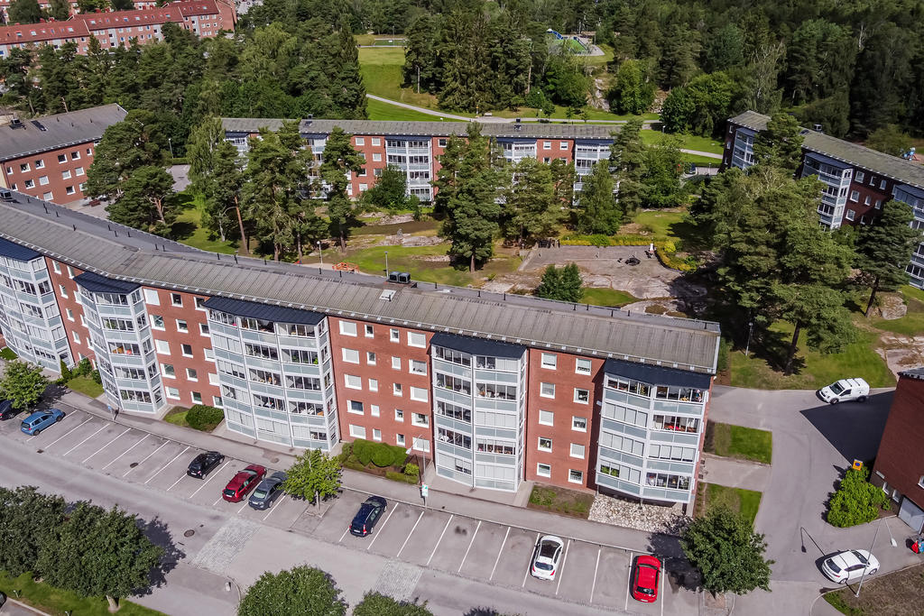 Här bor man med Hjortmosseparken utanför dörren
