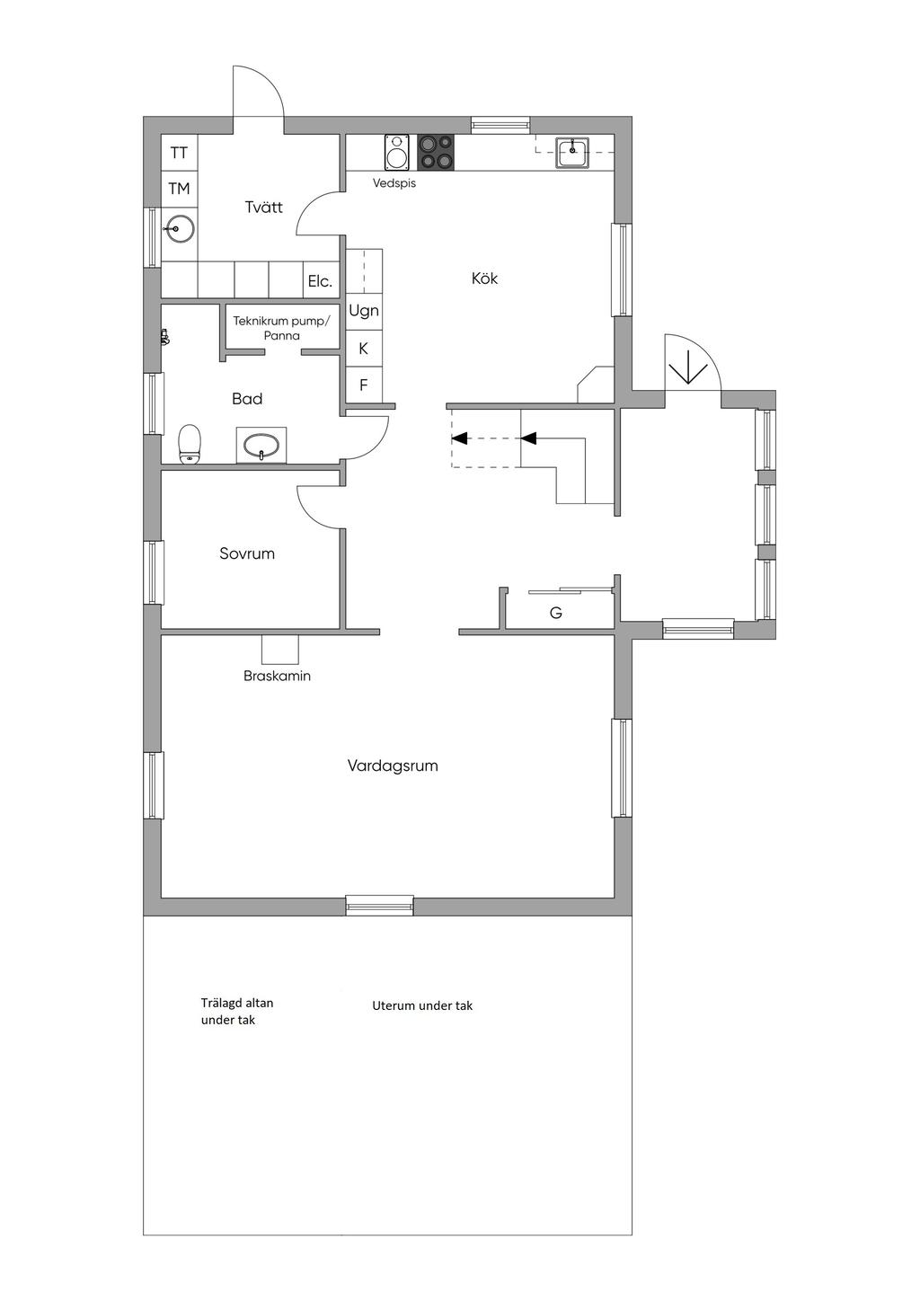 Planritning entréplan