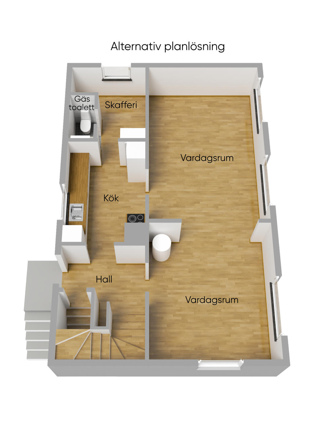 Alternativ planlösning