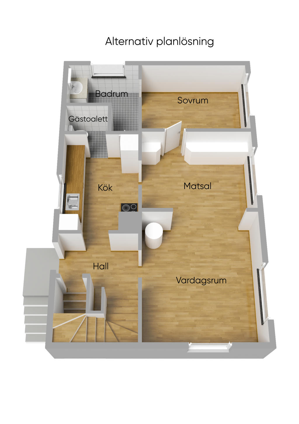 Alternativ planlösning