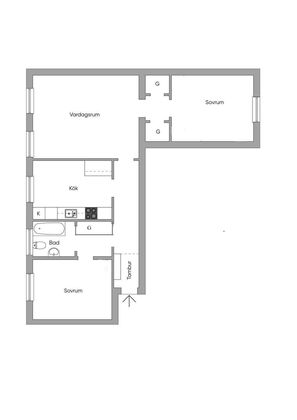 Planlösning 2D