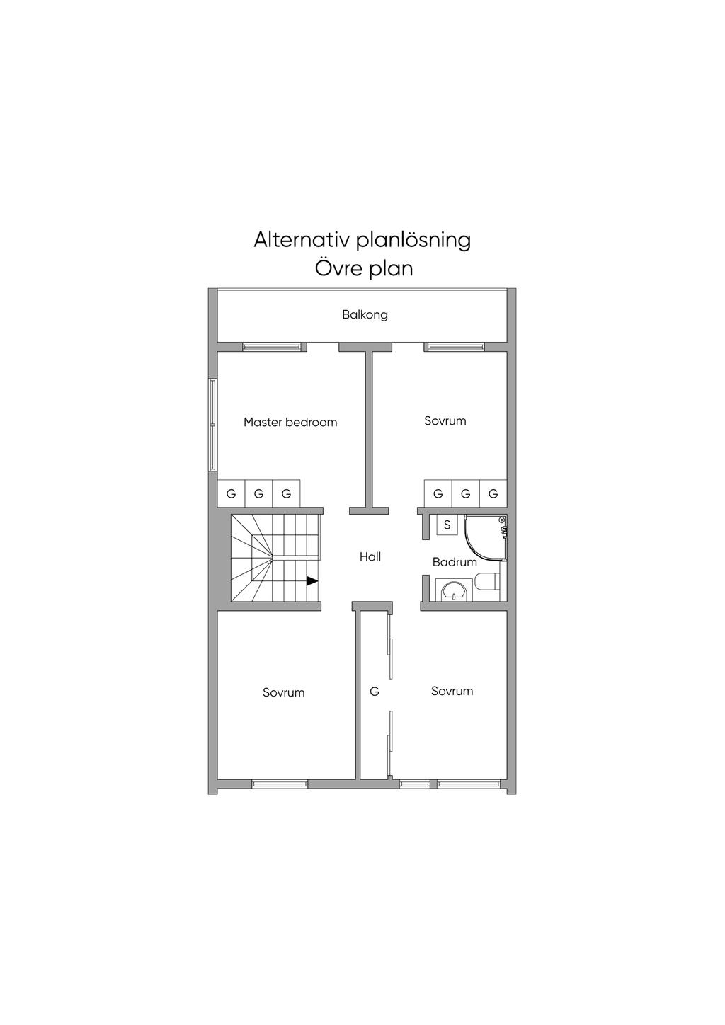 Alternativ Planskiss, Övre Plan 2D