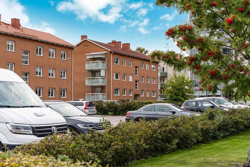 Parkeringsmöjligheter precis utanför kostnadsfria