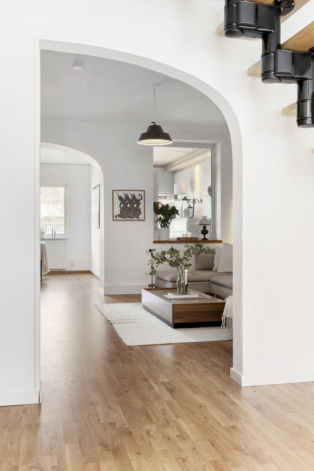 Snyggt med enhetligt, genomgående golv