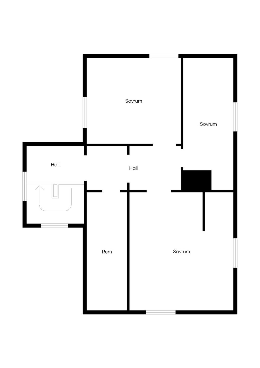 Planlösning bostadshuset