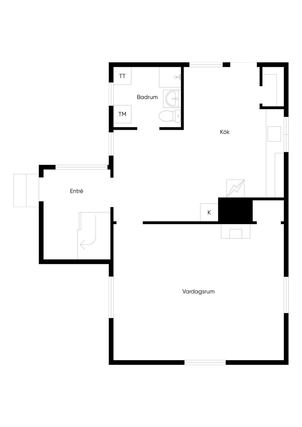 Planlösning bostadshuset